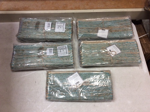 Lot of (5) Chardin Home Jute Table Runners - Appear New  - Lot 850