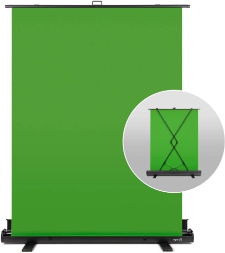 Elgato Green Screen, Collapsible Chroma Key Panel for Background Removal with Auto-locking Frame, Wrinkle-Resistant Fabric, Aluminum Hard Case - Appears New  - Lot 287
