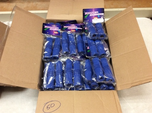 Lot of (50) Sports Handle Bar Foam Grips, Blue, 2 Pack - New - Lot 253
