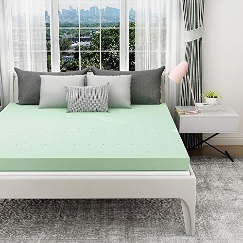 1.5 Inch Memory Foam Mattress Topper, California King - Appears New  - Lot 759