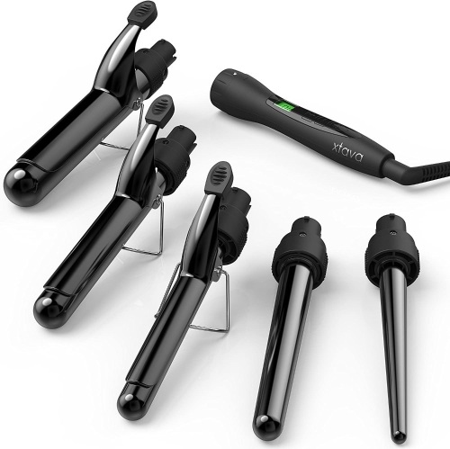 Xtava 5-in-1 Satin Wave Curler Set - New  - Lot 466