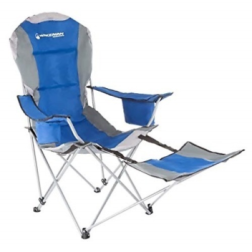 Wakeman Outdoors Camp Chair with Footrest, 300lb Capacity - Appears New  - Lot 281