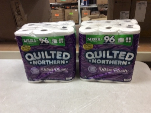 Lot of (2) Quilted Northern Ultra Plush Toilet Paper, 24 Mega Rolls - New - Lot 1026