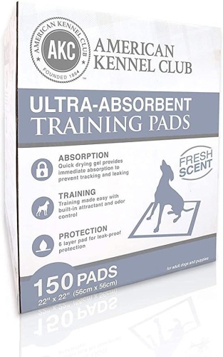 American Kennel Club Pet Training and Puppy Pads, 22" x 22", 150 Pads - New  - Lot 591