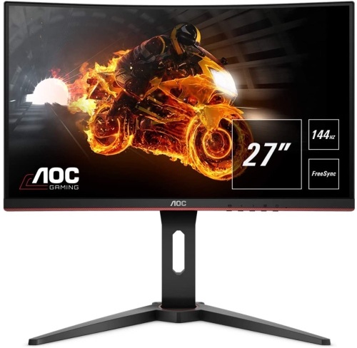AOC C27G1 27" Curved Frameless Gaming Monitor - Appears New, Needs US Plug - Lot 583