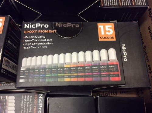 Lot of (15) NicPro Epoxy Pigments, 15 Colors - Appear New  - Lot 1014