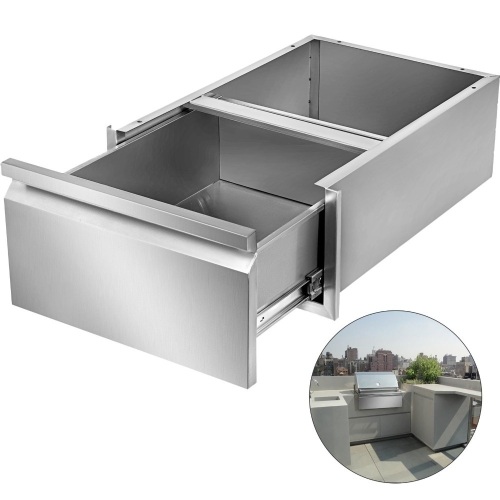 Stainless Steel Work Prep Table Drawer 15.7”x 20”x 8” - Appears New   - Lot 766
