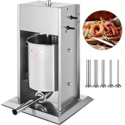 VEVOR 15l Vertical Commercial Sausage Stuffer Two Speed Stainless Steel Meat Press - Appears New - Lot 74