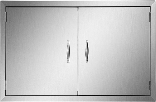 VEVOR 30.5" x 21" BBQ Double Access Island Door Stainless Steel - Appears New  - Lot 643