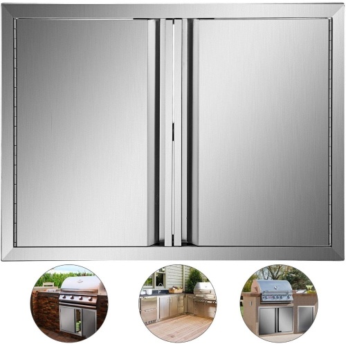 Stainless Steel 31" x 24" Outdoor Grill Door - Appears New  - Lot 760