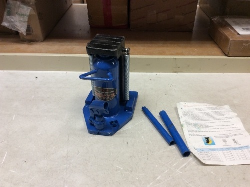 Hydraulic Jaw Type Jack, 10 Ton Top Capacity, 5 Ton Jaw Capacity - Appears New, Tested/Works - Lot 649