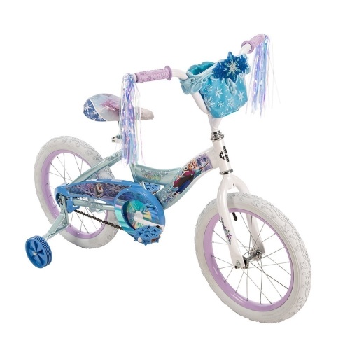 Disney's Frozen Kids 16-Inch Bike with Handlebar Bag by Huffy - E-Comm Return, Appears New   - Lot 120