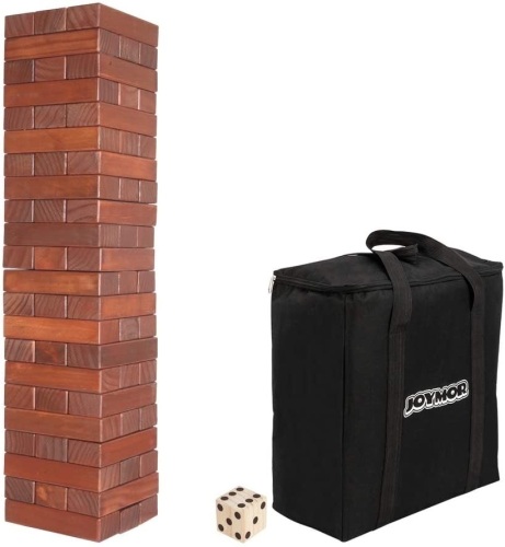 JOYMOR Giant Tumble Tower Game with 1 Dice Set - Appears New   - Lot 293