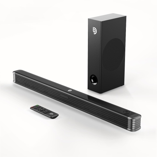 BOMAKER 2.1 Channel Sound Bar with Wireless Subwoofer and Bluetooth NJORD I - E-Comm Return, Powers On Not Tested Further  - Lot 127