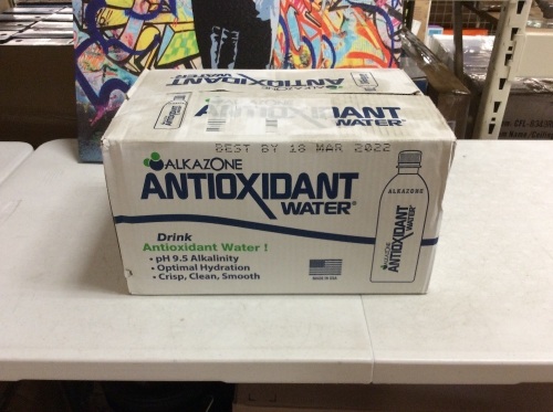 Alkazone Antioxidant Bottled Water, 16.9 fl oz, 24 Pack - New - Lot 780