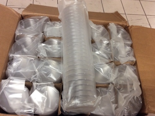 Thomas 7453 Petri Dish, Stackable, Sterile, 100 x 15 mm, 500 Pack - New  - Lot 1125