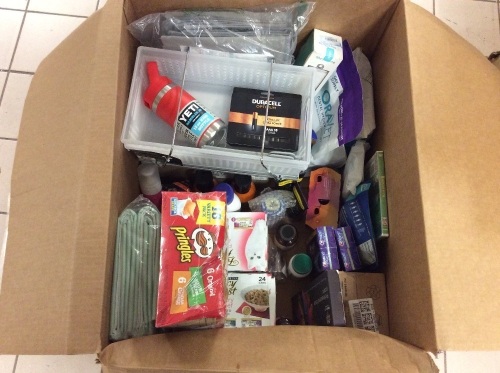 Box of Mostly New Small Household Items  - Lot 387