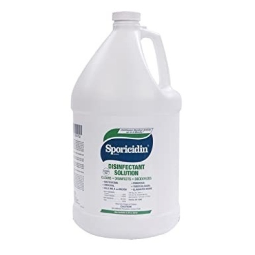 Case of (4) Sporicidin Disinfectant Solution Fresh Scent, 1 Gal - New - Lot 551