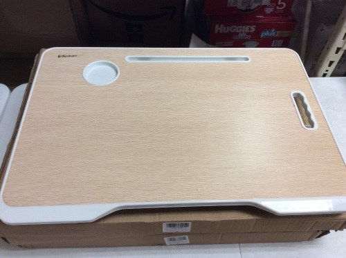 Lot of (3) Elekin Folding Lap Desk with Handle, Drawer, & Cup Holder - Appear New  - Lot 1077