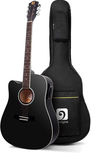 Vangoa Left Handed Acoustic Electric Cutaway Guitar 41" - Appears New  - Lot 145