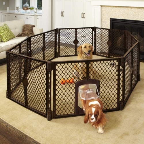 North States Mypet Petyard Passage 8 Panel Pet Enclosure with Lockable Door - Appears New  - Lot 1067
