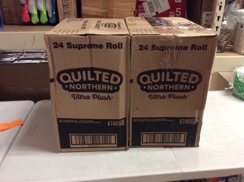 Lot of (2) Quilted Northern Ultra Plush Toilet Paper, 24 Supreme Rolls - New - Lot 756