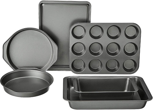 Amazon Basics 6-Piece Nonstick Oven Bakeware Baking Set - Appears New - Lot 1007