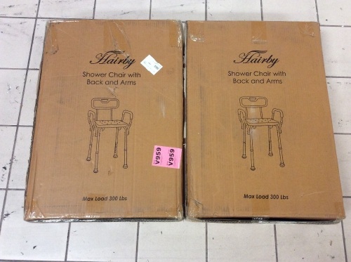 Lot of (2) Shower Chairs with Back and Arms - Appear New - Lot 140