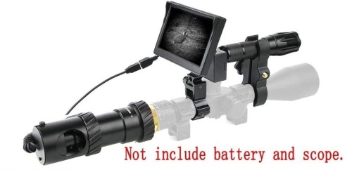 Lot of (9) RHYTHMARTS Hunting Night Vision Monocular Scope for Riflescope with Camera and 5" Screen - Appear New  - Lot 558