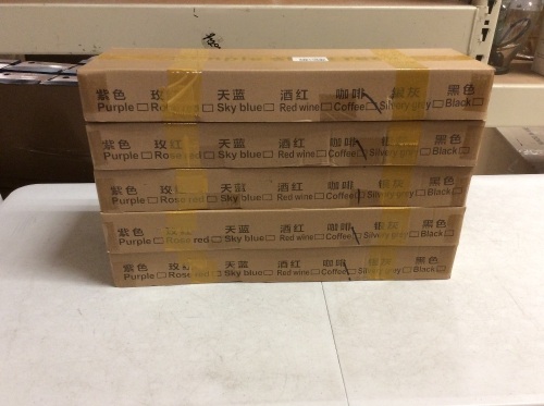 Lot of (5) 7 Layer 6 Grid Shoe Racks - Appear New - Lot 621