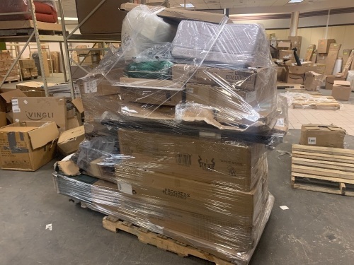 Pallet of Salvage Items. Will Contain Broken or Incomplete Items for Parts or Repair - Lot 853