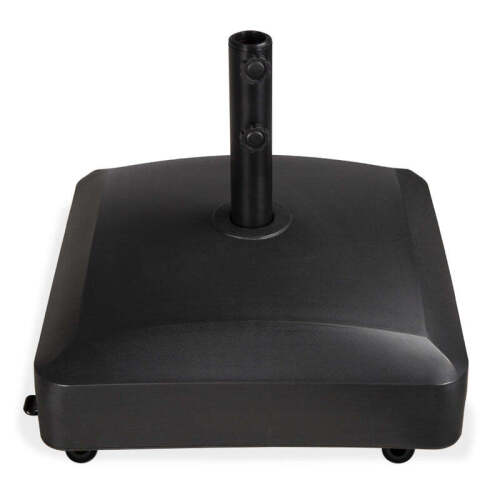 Fillable Mobile Umbrella Base Stand w/ 4 Wheels, 2 Locks, 123lb Capacity - Lot 215