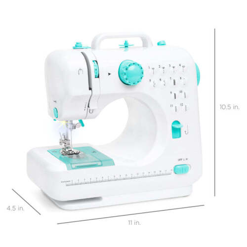 6V Portable Foot Pedal Sewing Machine w/ 12 Stitch Patterns - Lot 232