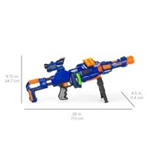 Electric Soft Foam Ball Long-Distance Gun Toy w/ Barrel Extension, Bipod - Lot 347