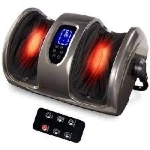 Reflexology Shiatsu Foot Massager w/ High-Intensity Rollers, Remote Control - Lot 701
