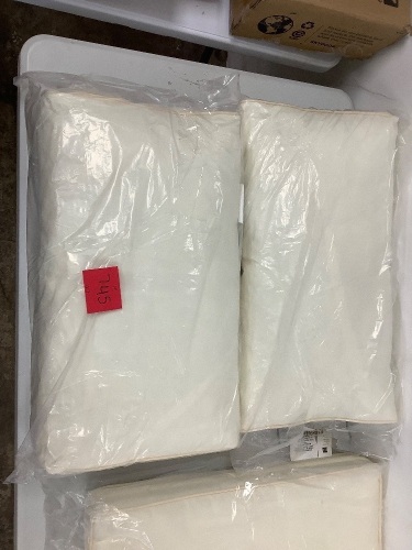 Cream Colored Seat Cushions 6 Piece - Lot 745