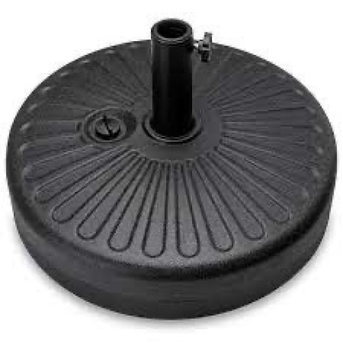 Plastic Patio Umbrella Base Pole Holder Accessory w/ Adjustable Knob - Lot 829