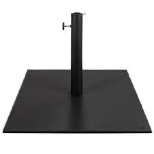 Steel Umbrella Base, Patio Stand w/ Tightening Knob & Anchor Holes - 38.5lb - Lot 838