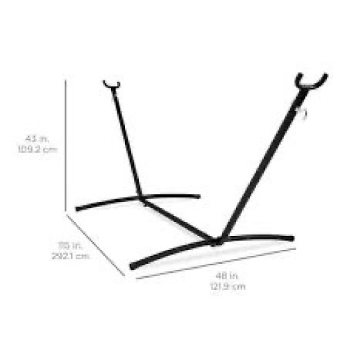 Portable Heavy-Duty Steel Hammock Stand w/ Built-In Wheel, Case - 9ft - Lot 866