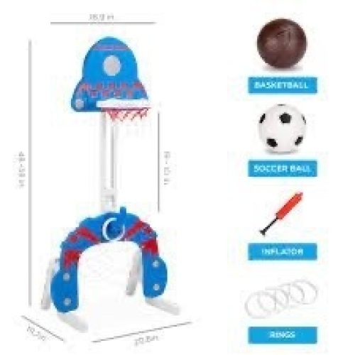 Toddler Activity Center Indoor Outdoor (Basketball, Soccer & Ring Toss) - Lot 950