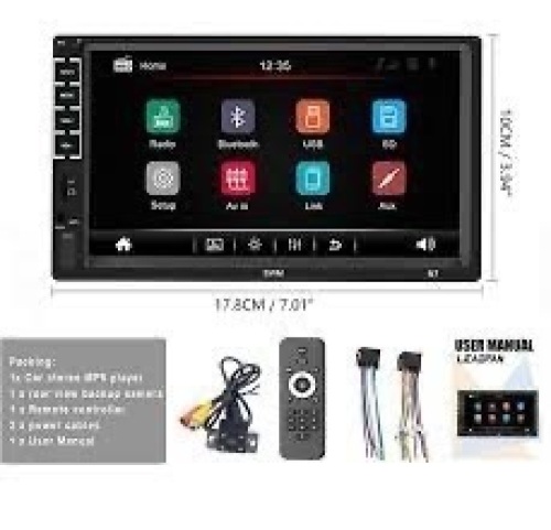 Leadfan 7" Car Stereo Touch Screen with Bluetooth - Lot 963