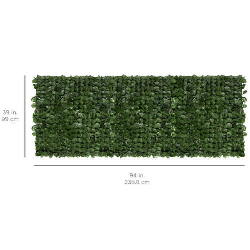Outdoor Faux Ivy Privacy Screen Fence 94x39in - Lot 808