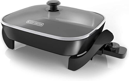 Black & Decker SK1215BC Family Sized Electric Skillet, Black - Lot 991