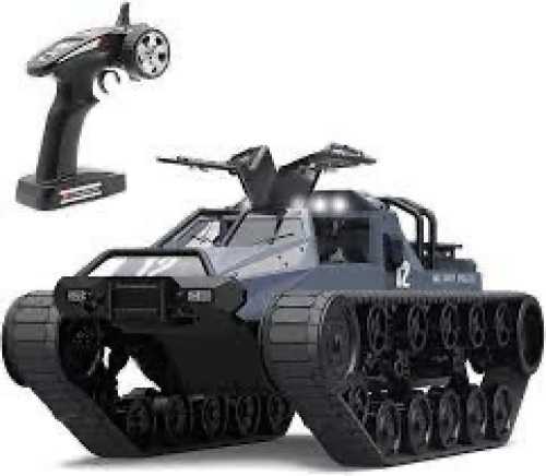 Remote Control Crawler High Speed Tank Off-Road 4WD RC Car 2.4 Ghz RC Army Truck 1/12 Drift Tank RC Tank for Kids Adults - Lot 1010