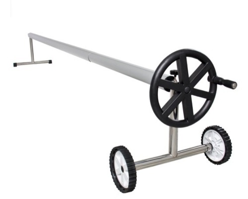 Best Choice Products 21ft Aluminum Inground Swimming Pool Cover Reel w/Hand Crank,NEW - Lot 82