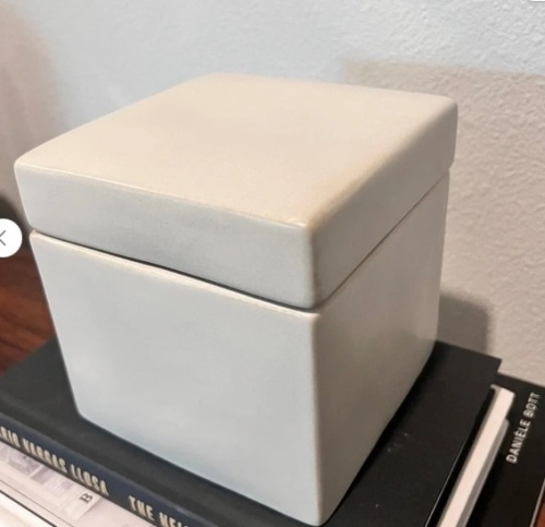Studio McGee Carved Ceramic Box , APPEARS NEW  - Lot 100