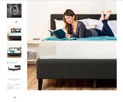 10in Dual Layered Memory Foam Mattress w/ CertiPUR-US Certified Foam, FULL,APPEARS NEW - Lot 162