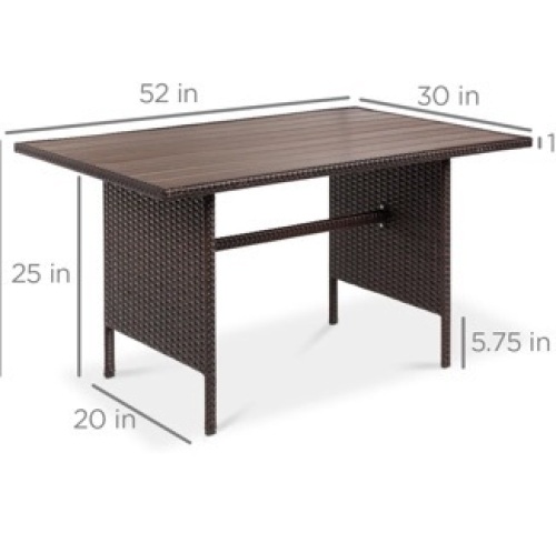 Wicker Dining Table,APPEARS NEW - Lot 144