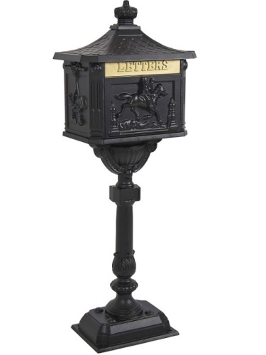 Best Choice Products SKY385 Security Heavy Duty Mail Box, Aluminum Black,APPEARS NEW - Lot 129