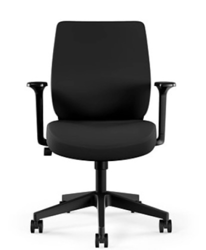 Union & Scale™ Essentials™ Fabric Task Chair, Black (UN59380), E-COMMERCE RETURN - Lot 68